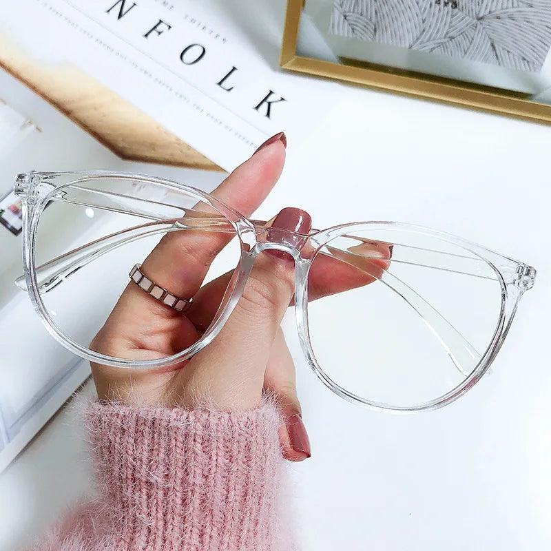 New Large Frame Anti Blue Light Eyeglass Frame Reading Glasses Fresh And Simple Style